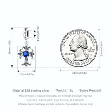 Vintage Blue CZ Cross Pendnat