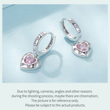 Pink Heart Earrings