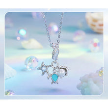 Blue Dreamy Shell Charm Pendant