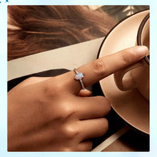 Rainbow Opal Solitaire Ring