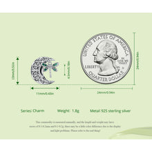 Moon Dragonfly Charm