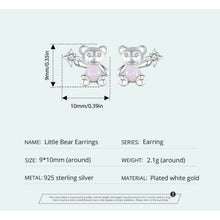 Bear Stud Earrings