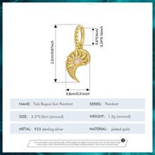 Taiji Bagua Sun Pendant