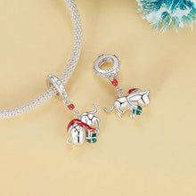 Christmas Cat Pendant Charm