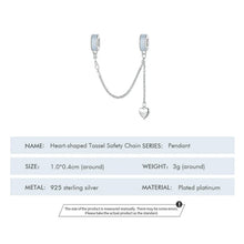 Heart-shaped Tassel Safety Chain
