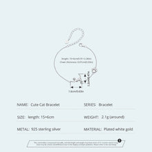 Cute Cat Charm Bracelet