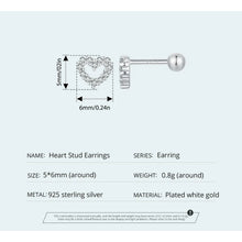 Heart Stud Earrings