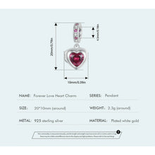 Forever Love Heart Charm
