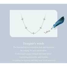 Four-Leaf Clover Flower Necklace