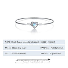 Heart Moonstone Charms Bracelet