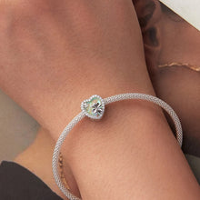 Four-Leaf Clover Glass Charm Bead