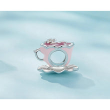 Flower Tea Cup Charm