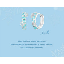 Winter Ice Flower Earrings