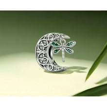 Moon Dragonfly Charm