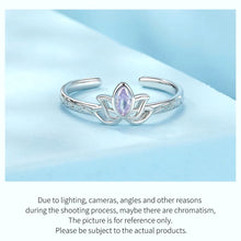 Purple Lotus Opening Ring Vintage