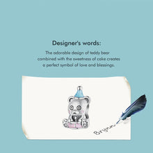 Birthday Cake Bear Charm