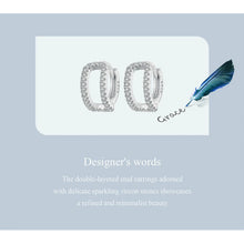 Double-layered Stud Earrings