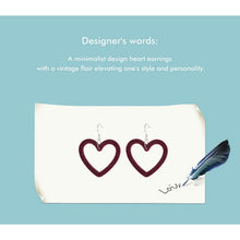 Velvet Heart-shaped Earrings