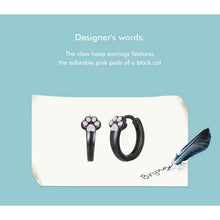 Cat Paw Hoop Earrings