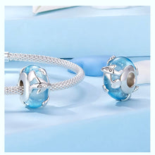 Blue Earth Airplane Charm