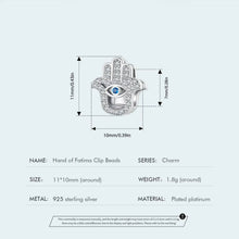 Hand of Fatima Clip Bead