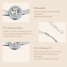 Sparkling Moissanite Snake Chain Bracelet