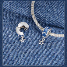 Blue Denim Star Stopper Bead