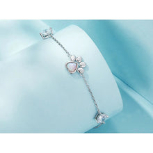 Opal Paw Charm Bracelet