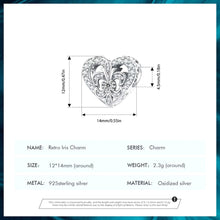 Retro Iris Flower Bead