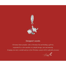 Christmas Cat Pendant Charm