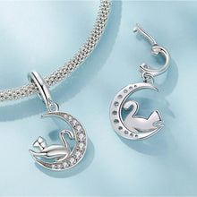 Moon and Cat Pendant