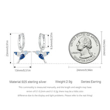 Hummingbird Hoop Earrings