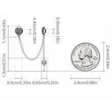 Heart Lock and Key Safety Chain