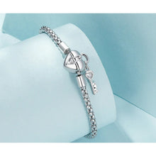 Heart Lock Key Bracelet