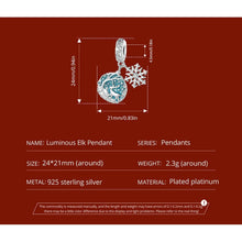 Luminous Christmas Elk Pendant