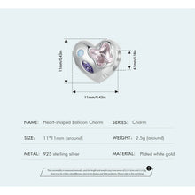 Heart-Shaped Balloon Charm