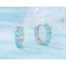 Winter Ice Flower Earrings