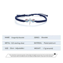 Dragonfly Charm Rope Bracelet