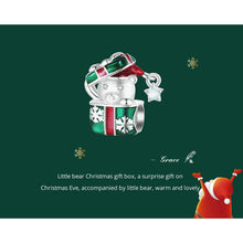 Christmas Gift Bear Box Charm