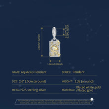 Aquarius Zodiac Charms Pendant