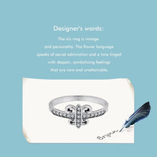 Vintage Flower Iris Ring