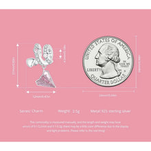 Paper Airplane Love Letter Charm