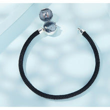 Skull Black Rope Bracelet