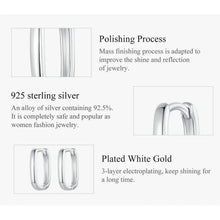 Square Cut Hoop Earrings