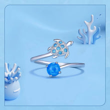 Blue Turtle Open Ring