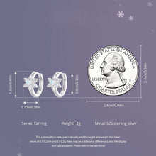 Ice Flower Hoop Earring