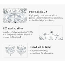 Crown Fox Stud Earrings