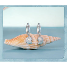 Blue Seashell Earrings
