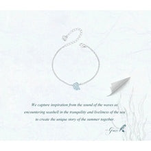 Blue Seashell Chain Bracelet