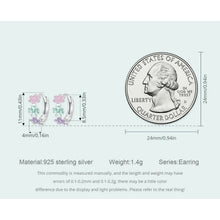 Colorful Drop Oil Flower Earrings